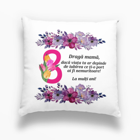 Cadouri personalizate - Husa perna personalizata +umplutura