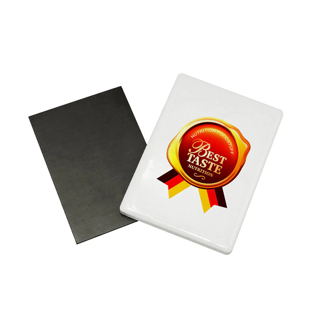 Cadouri personalizate - Magnet frigider ceramica - dreptunghi cu poza ta sau text