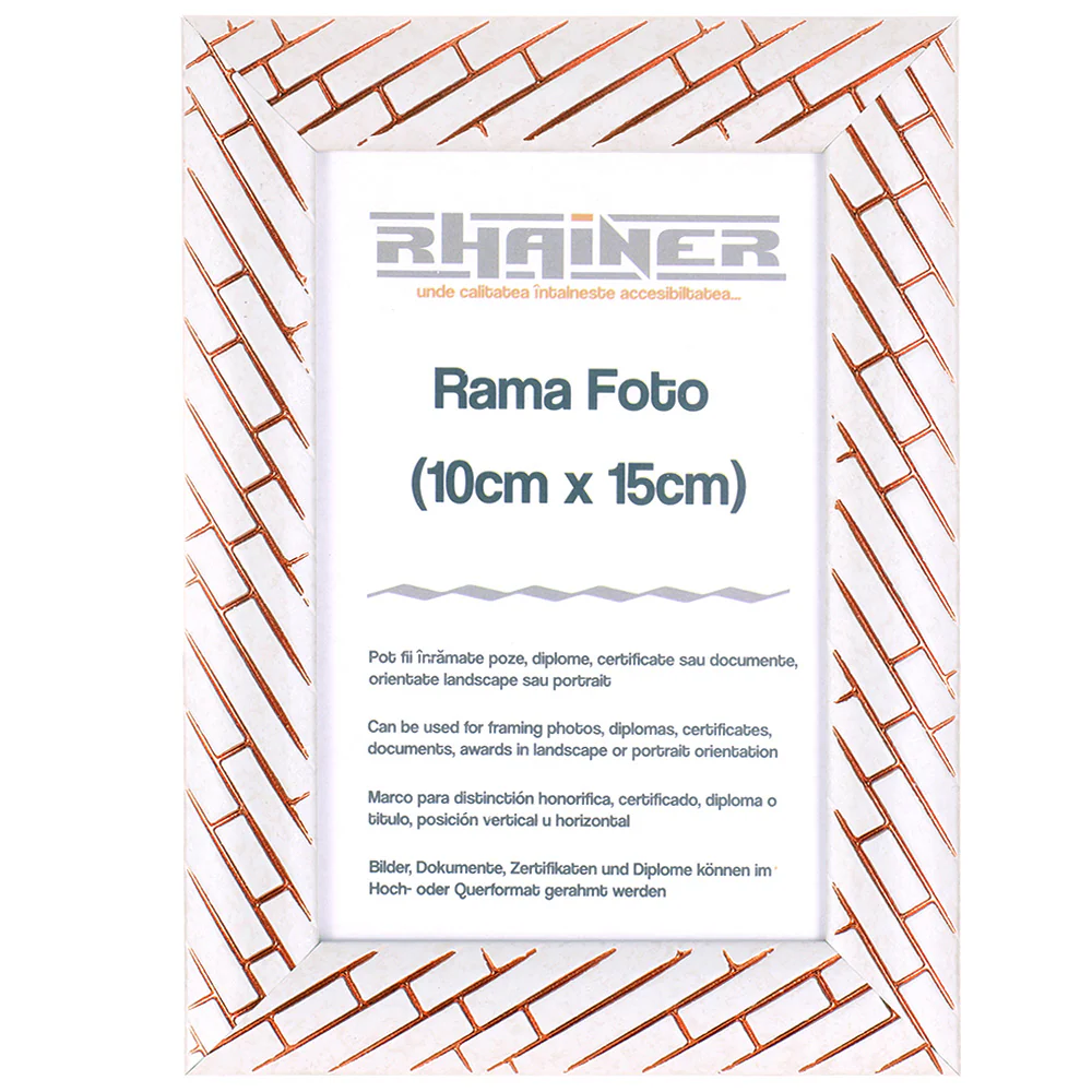 Rame foto - Rama foto Barrio alb+auriu rose 10x15