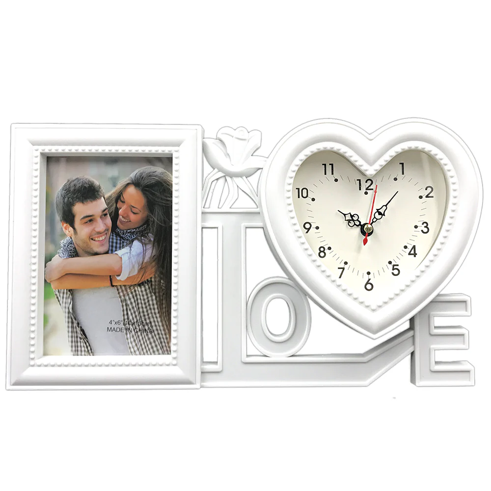 Personalizari obiecte - Rama foto Love cu ceas