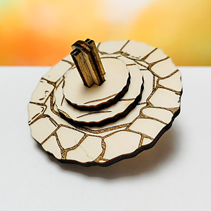 Titirez din Lemn – „Earth Core” – Design Inspirat de Pământ | FRUMIX [2]