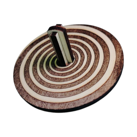 PRODUSE - Titirez din Lemn cu Iluzie Optică – „Bullseye” | FRUMIX