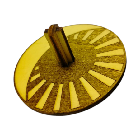 PRODUSE - Titirez din Lemn cu Iluzie Optică – „Stroboscopic Wheel” | FRUMIX