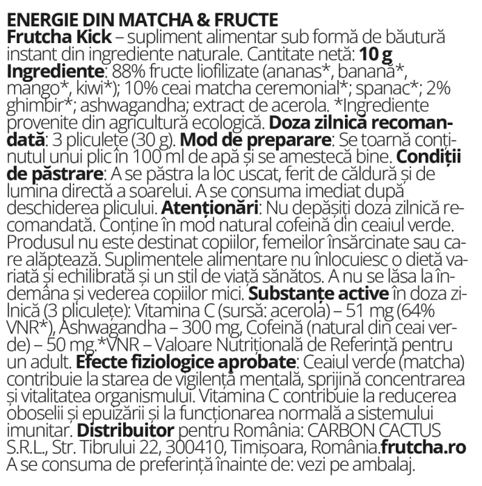 Frutcha Kick – 10 pliculețe organice pentru energie și încurajare [3]