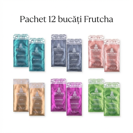 BAUTURI ENERGIZANTE NATURALE - Frutcha – Pachet de degustare cu 12 pliculețe energizante naturale