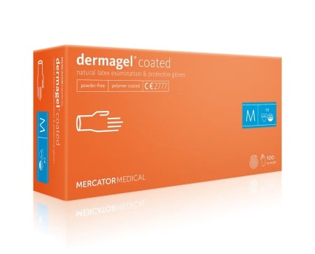 Mănuși Latex - DERMAGEL MĂNUȘI F. PUDRĂ M