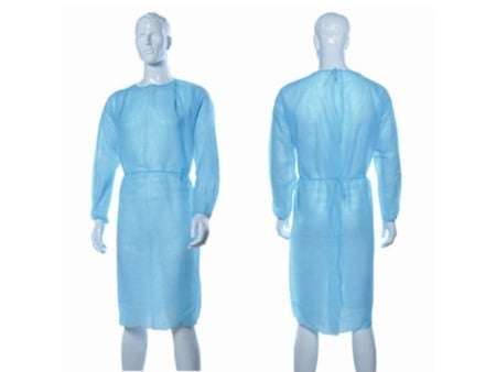 Imbrăcăminte - HALAT IGIENIC, FIBRĂ, CORD. M, BLUE