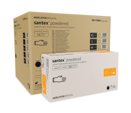 MĂNUȘI LATEX PUDRAT SANTEX L [2]