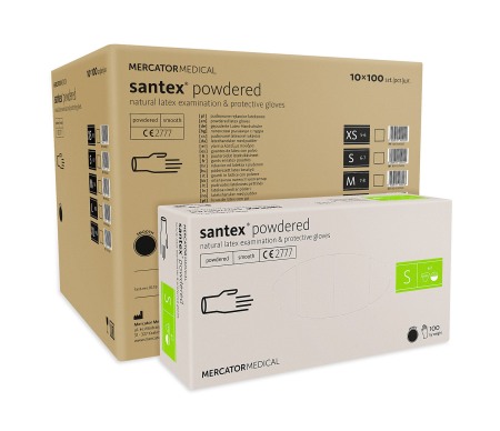 MĂNUȘI LATEX PUDRAT SANTEX S [2]