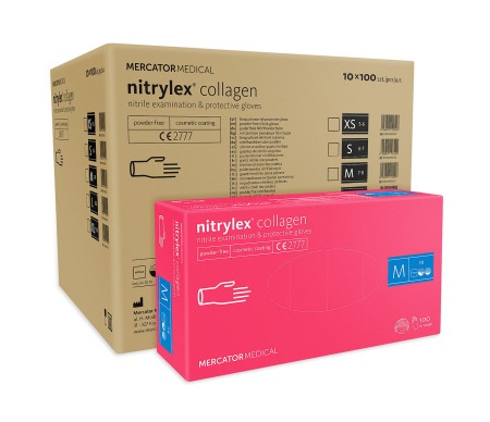 Mănuși Nitril NITRYLEX MAGENTA mărime M [4]