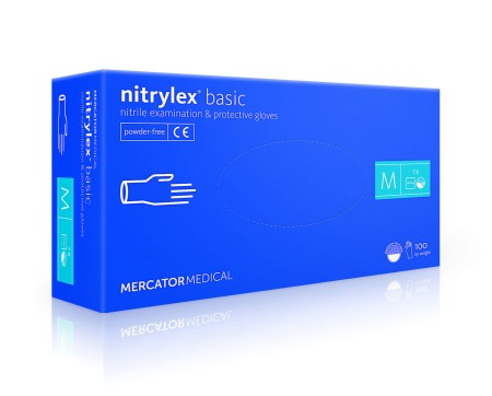 Mănuși Nitril - NITRYLEX BASIC BLUE XS