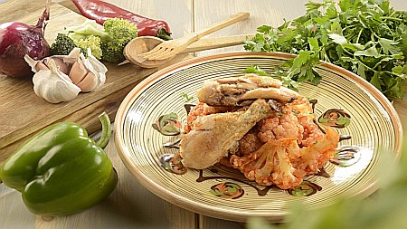 Mâncăruri tradiționale - Mâncare De Conopidă Cu Pui