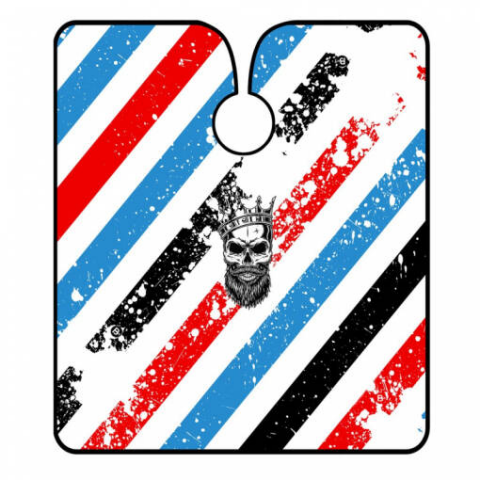 Pelerina pentru frizerie sau coafor Barber King Skull, Impermeabila [2]
