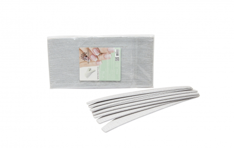 Pile & Accesorii unghii - Set 50 rezerve pile pentru bază metalică, semilună, granulație 180