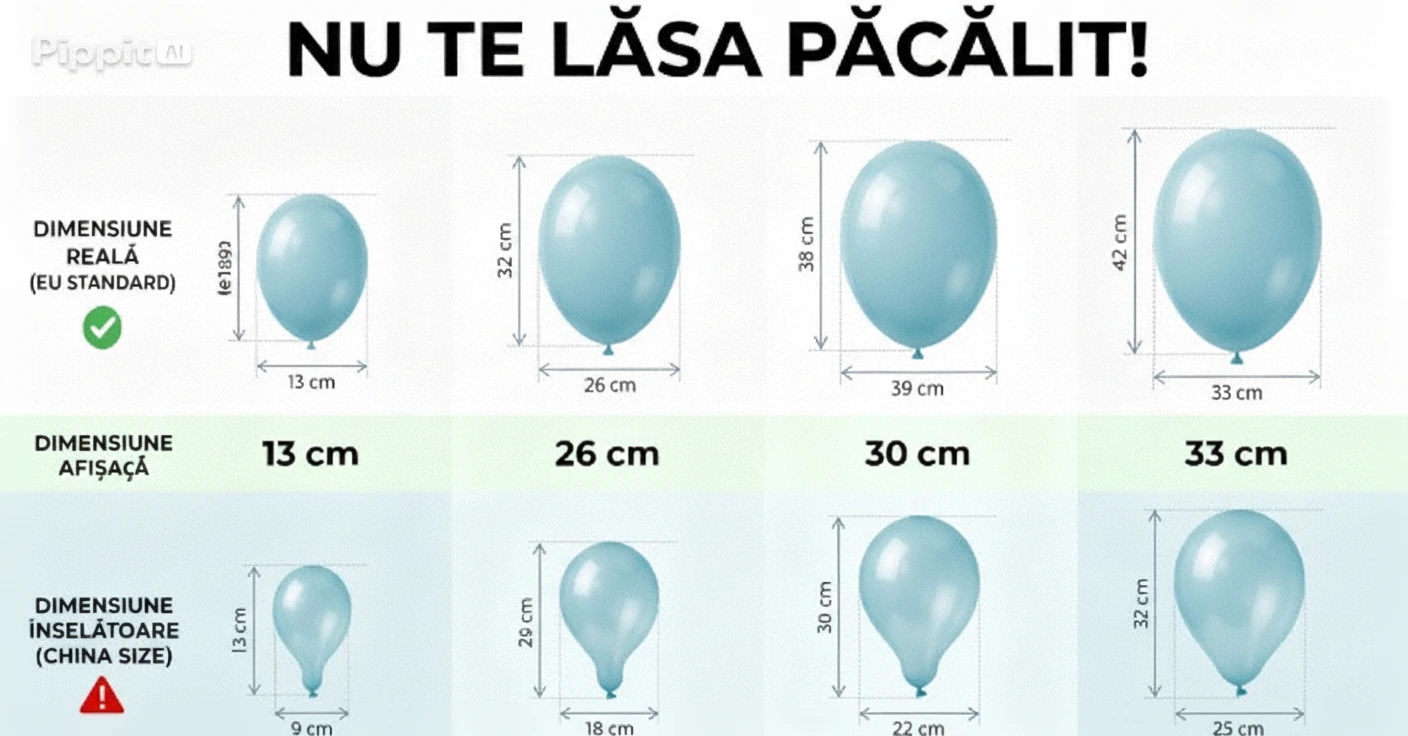 Set Baloane Latex Baby Blue Gemar [8]