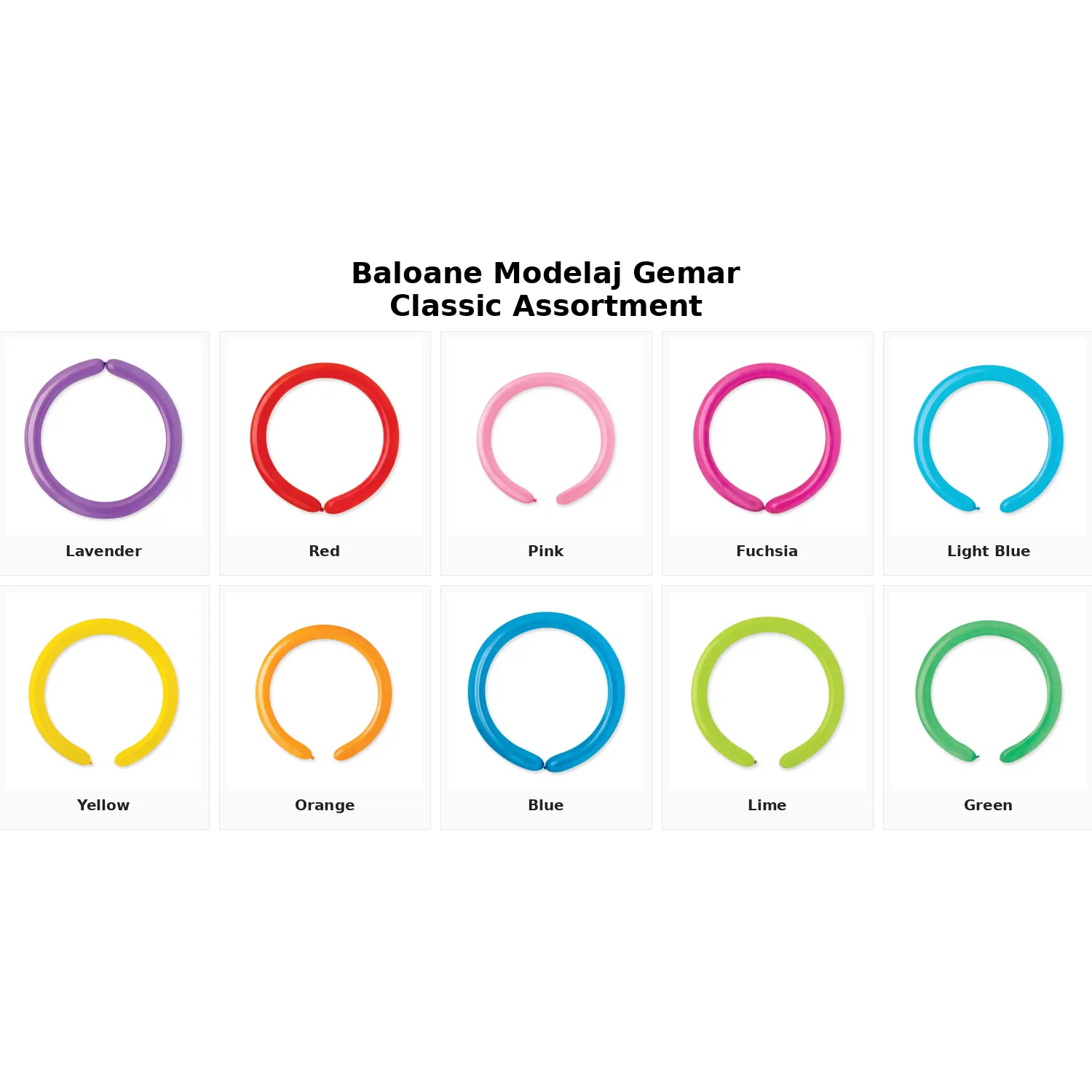 Baloane Modelaj Profesionale Classic Assorted Gemar [2]