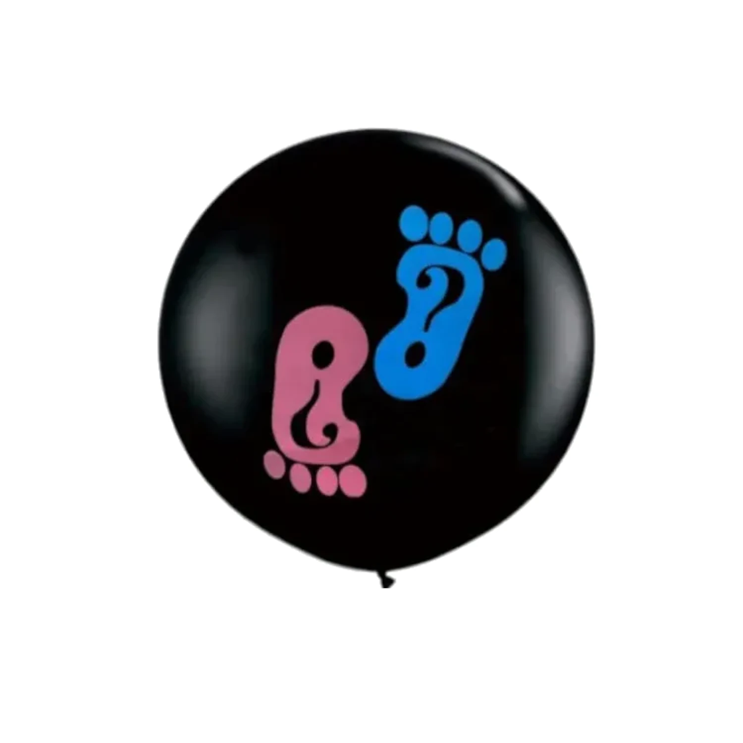 Balon latex inscriptionat Gender Reveal - picioruse 90 cm cu confetti roz si albastre - Copie [2]