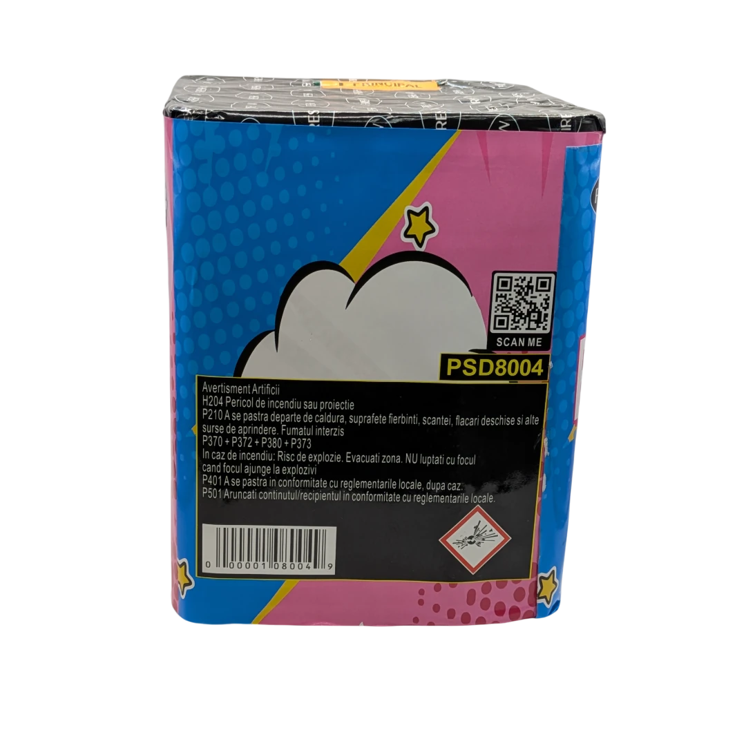 Baterie artificii de zi  albastre gender [4]