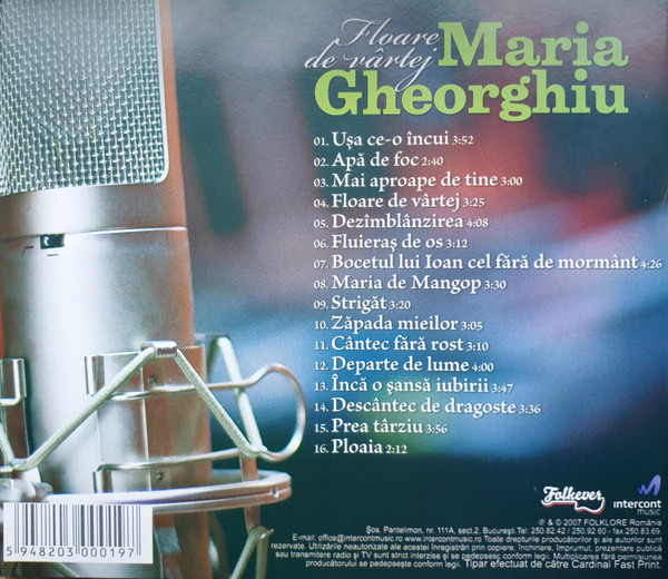 CD  Maria Gheorghiu - Floare de vartej [2]