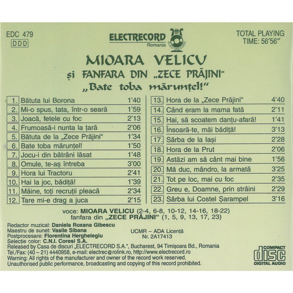 CD Mioara Velicu si Fanfara din  ,,Zece Praijini" [2]