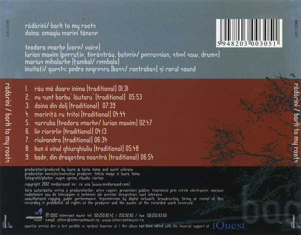 CD Radacini  Back to my roots   Doina: omagiu Mariei Tanase [2]