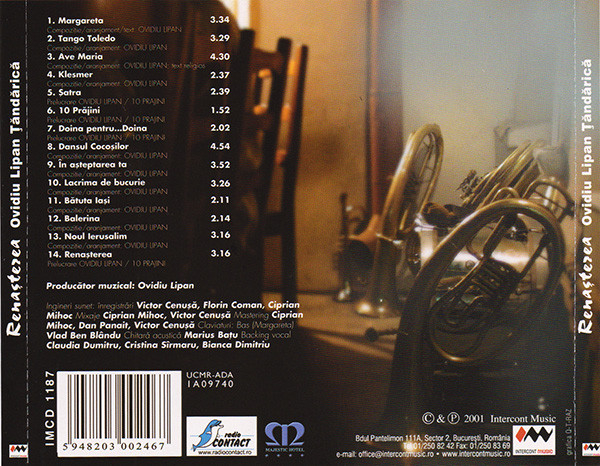 CD  Ovidiu Lipan Tandarica - Renasterea [2]