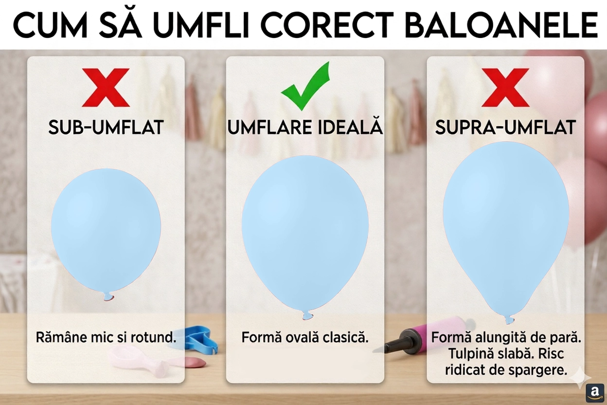 Set Baloane Latex Powder Blue Gemar [12]