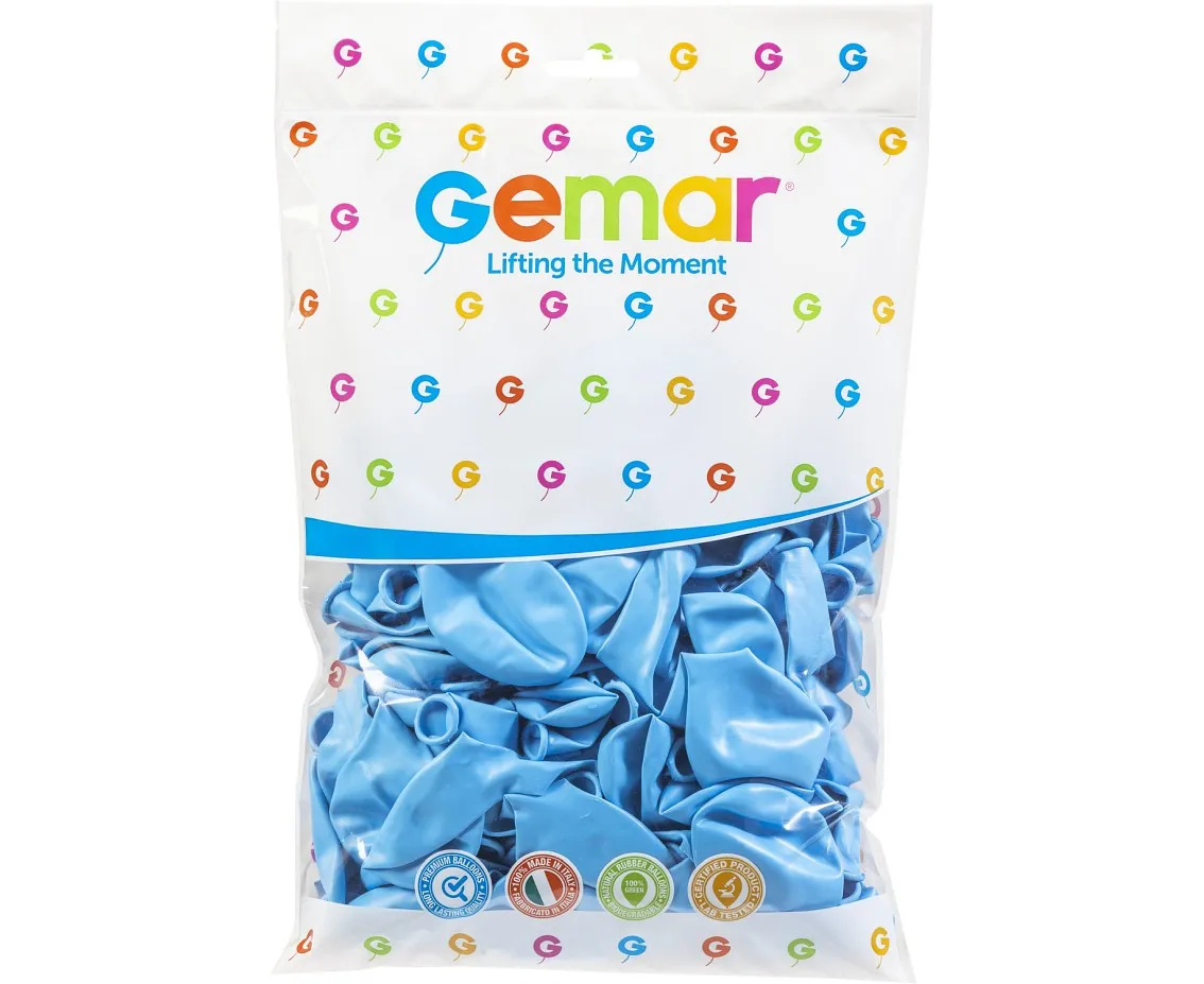 Set Baloane Latex Baby Blue Gemar [2]