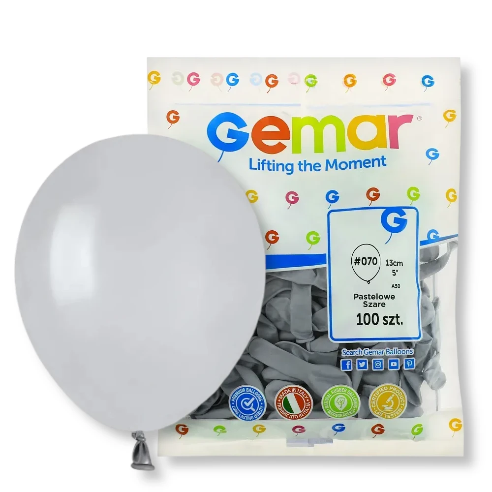 Gemar - Baloane latex Gemar Grey #070