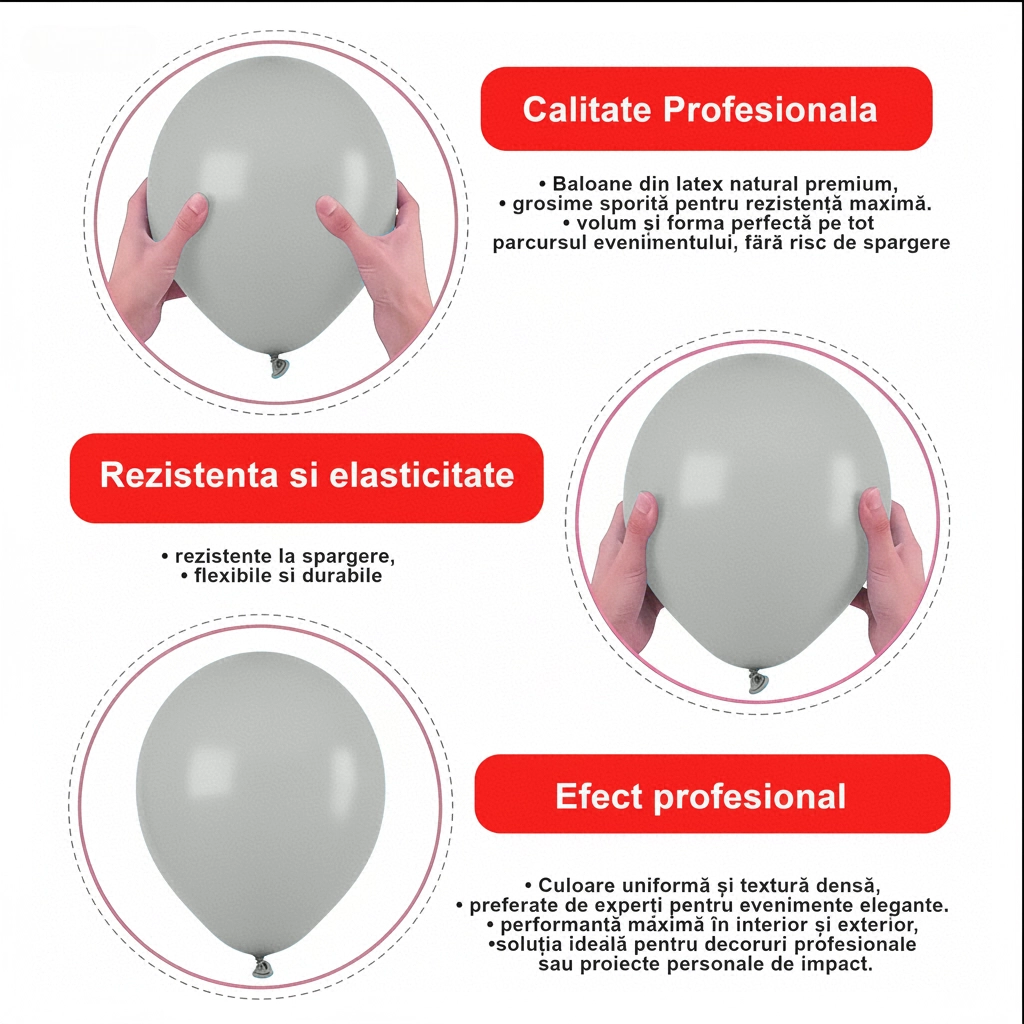 Baloane latex Gemar Grey #070 [8]