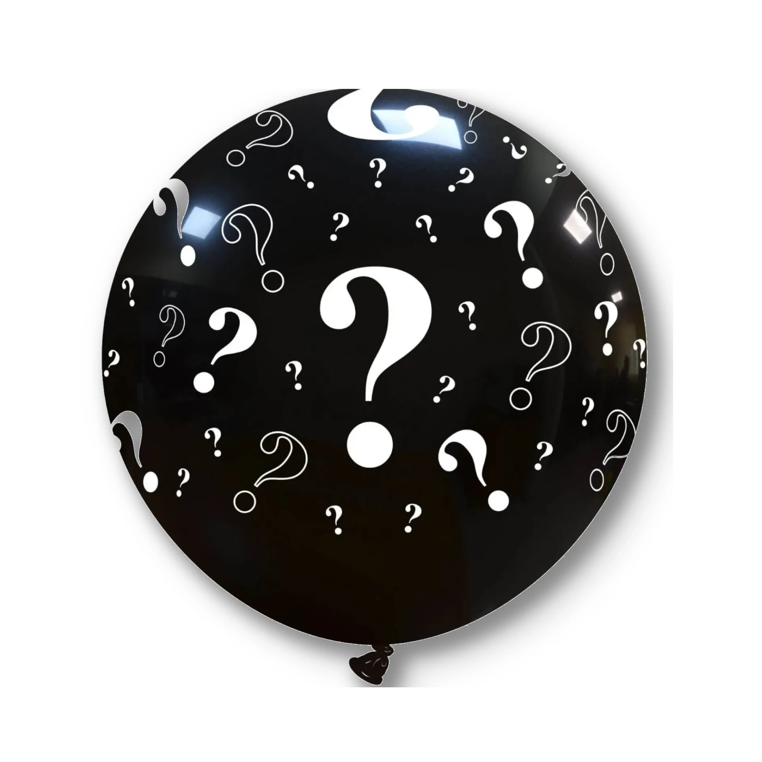 Gender reveal - Balon latex inscriptionat Gender Reveal - Semnul intrebarii 80 cm