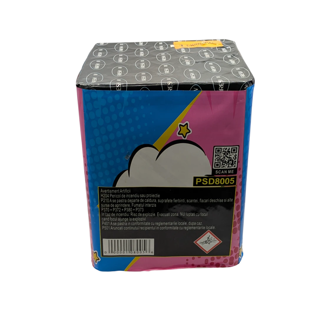 Baterie artificii de zi  roz gender [3]