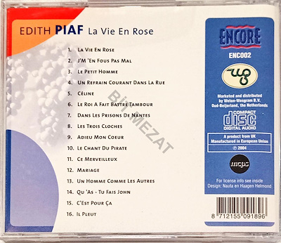 CD EDITH PIAF LA VIE EN ROSE [1]