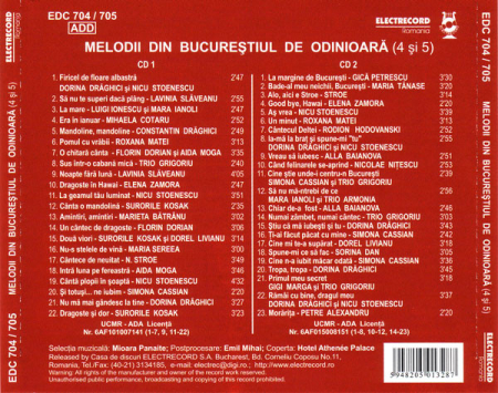 2CD Melodii din Bucurestiul de Odinioara 4 si 5 [1]