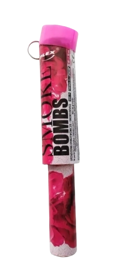 Fumigene - Fumigenă Roz cu Mâner – 60 Secunde