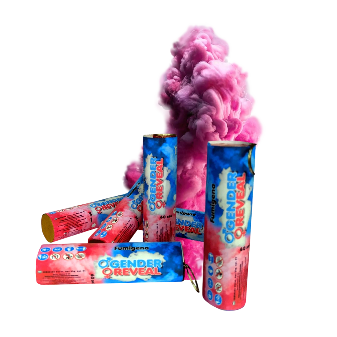 Produse - Fumigena Roz Gender Reveal 60sec