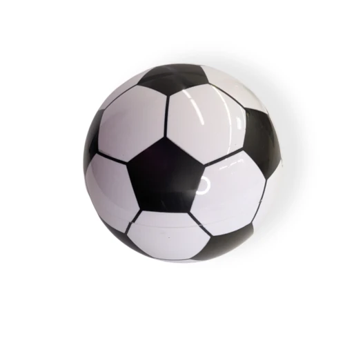 Minge de fotbal din plastic pentru Gender Reveal cu pudra albastra [1]