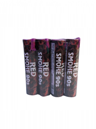 Fumigene - Set 4 Fumigene rosie 90sec  CLE7038R