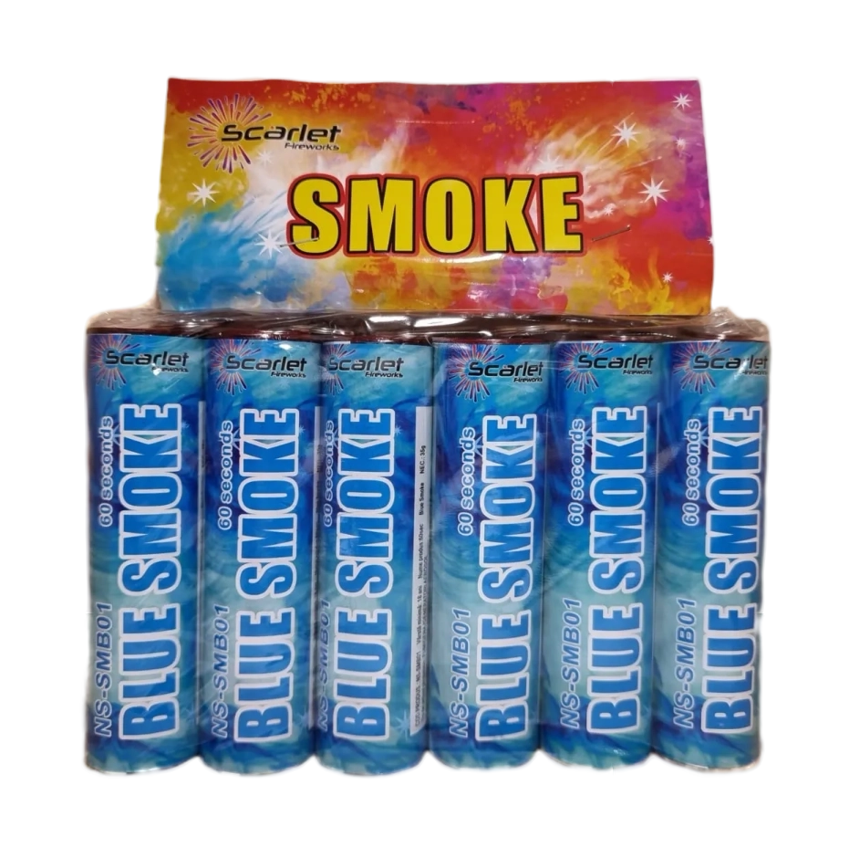 Fumigene - Set 6 fumigene albastre