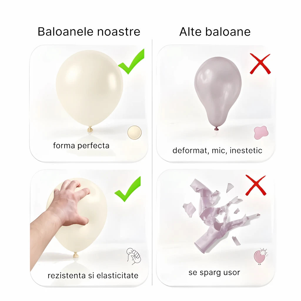 Set Baloane Latex Linen Gemar [8]