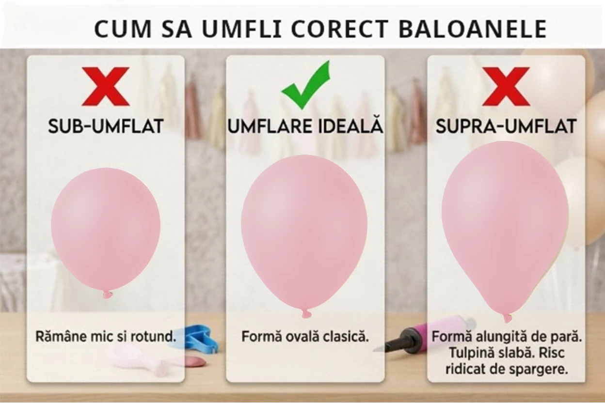 Set Baloane Latex Baby Pink Gemar [11]