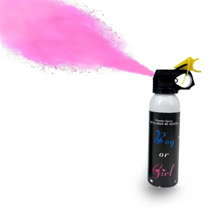 Gender reveal - Spray pudră Gender Reveal de culoare roz 300ml