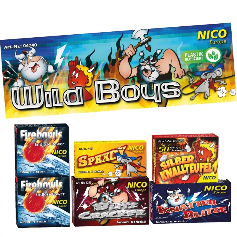 F1 - Wild Boys, 6 cutii sortate