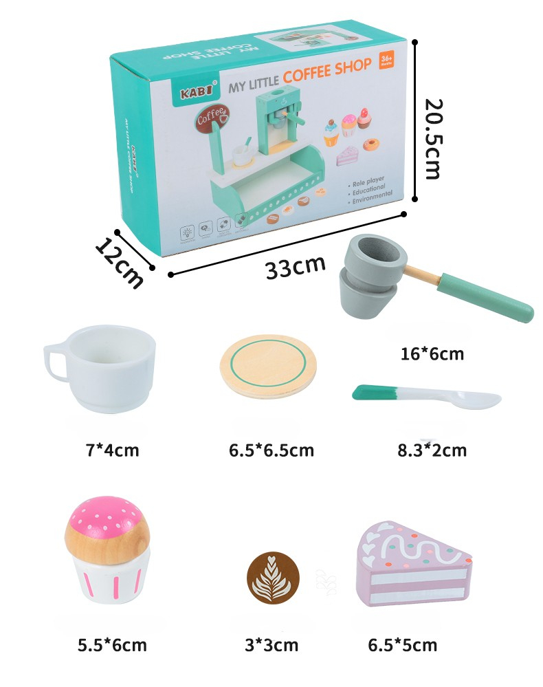 Set Preparare Cafea Lemn – Jucărie Educativă Copii [3]