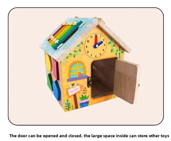 Casuta Montessori din lemn 8 activitati  pentru Bebeluși [10]