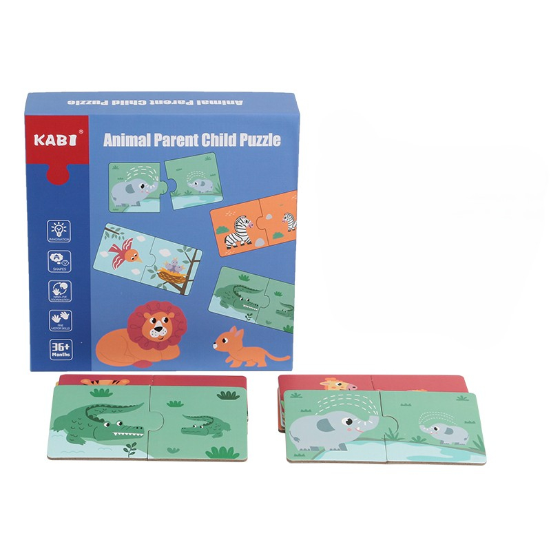 Joc de asociere, puzzle - Mama și puiul, Numără animalele [4]