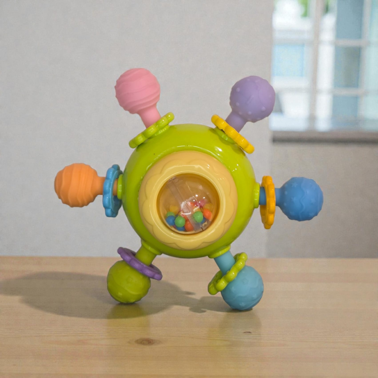 Jucărie multi-senzorială cu ventuză pentru bebeluși, din silicon, 0–18 luni [5]