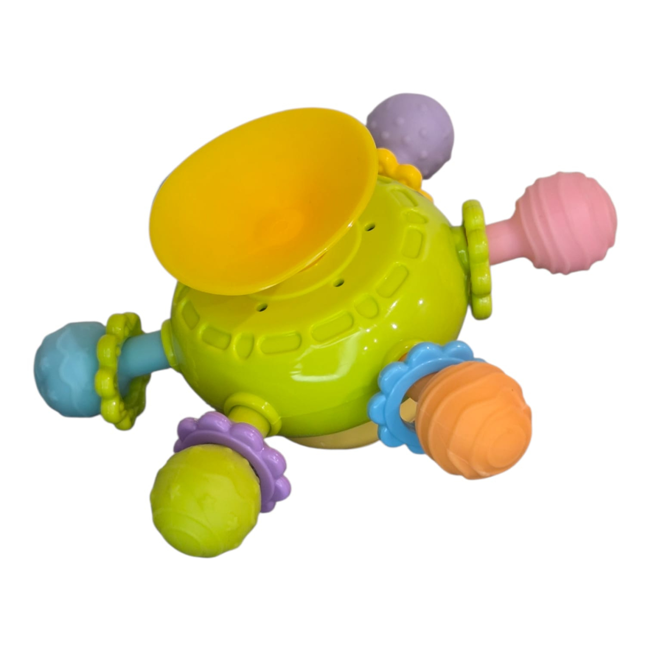Jucărie multi-senzorială cu ventuză pentru bebeluși, din silicon, 0–18 luni [3]