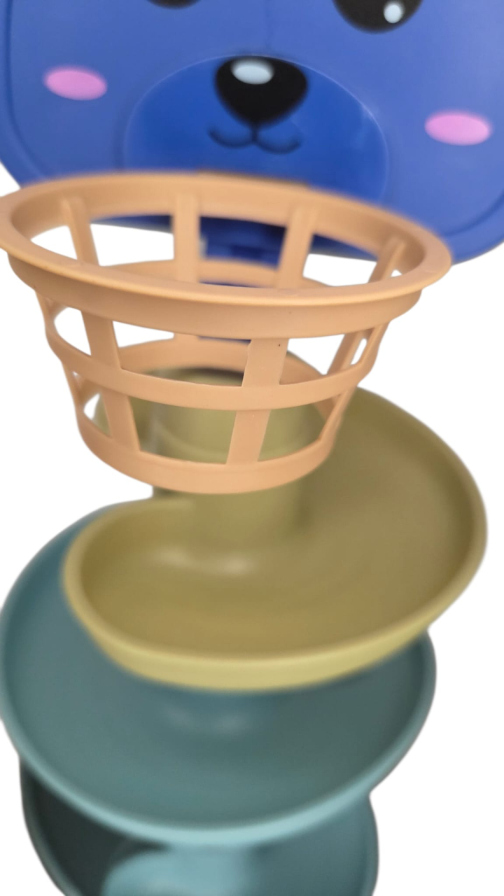 Jucărie interactivă circuit cu bile - 7 nivele, cu coș [3]