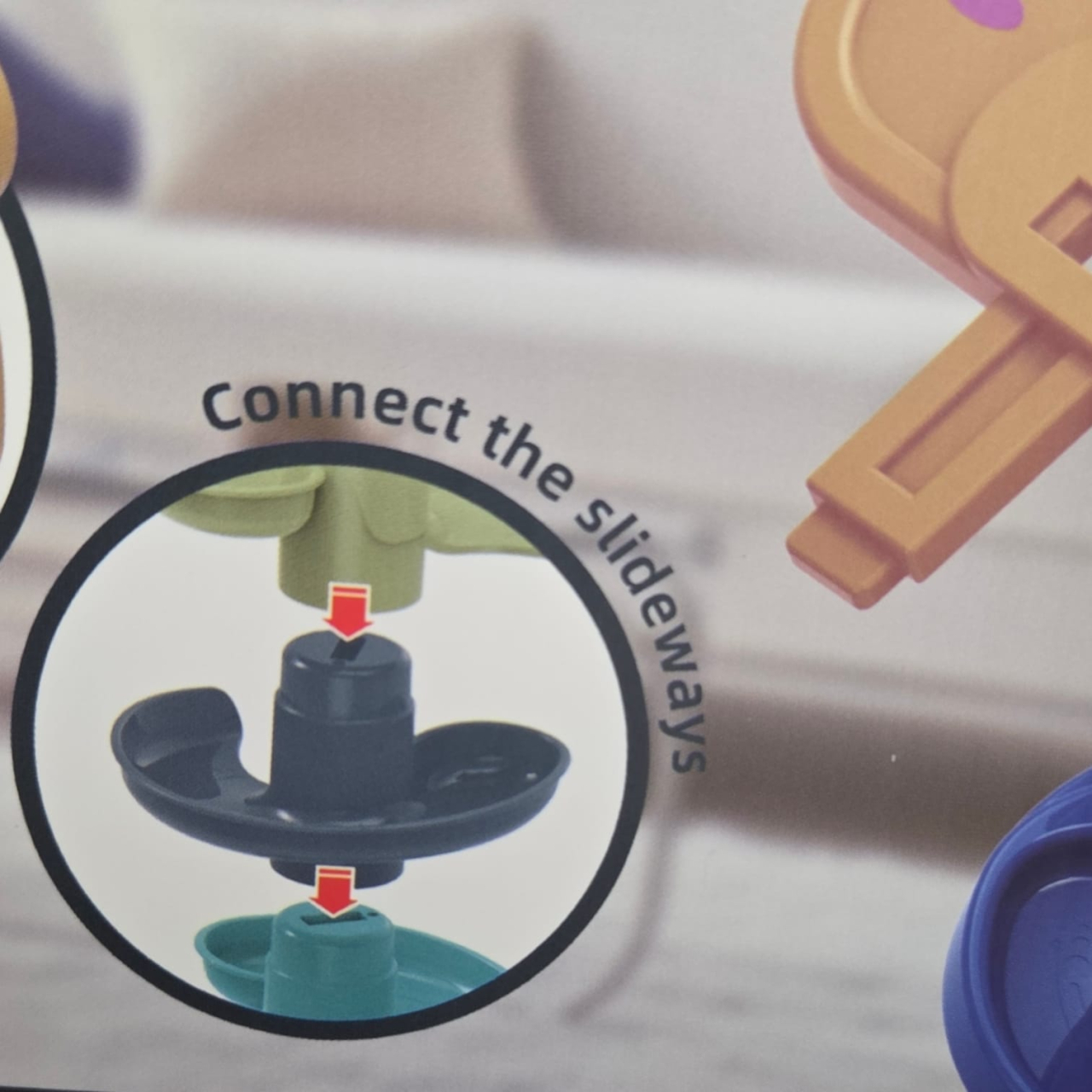 Jucărie interactivă circuit cu bile - 7 nivele, cu coș [5]